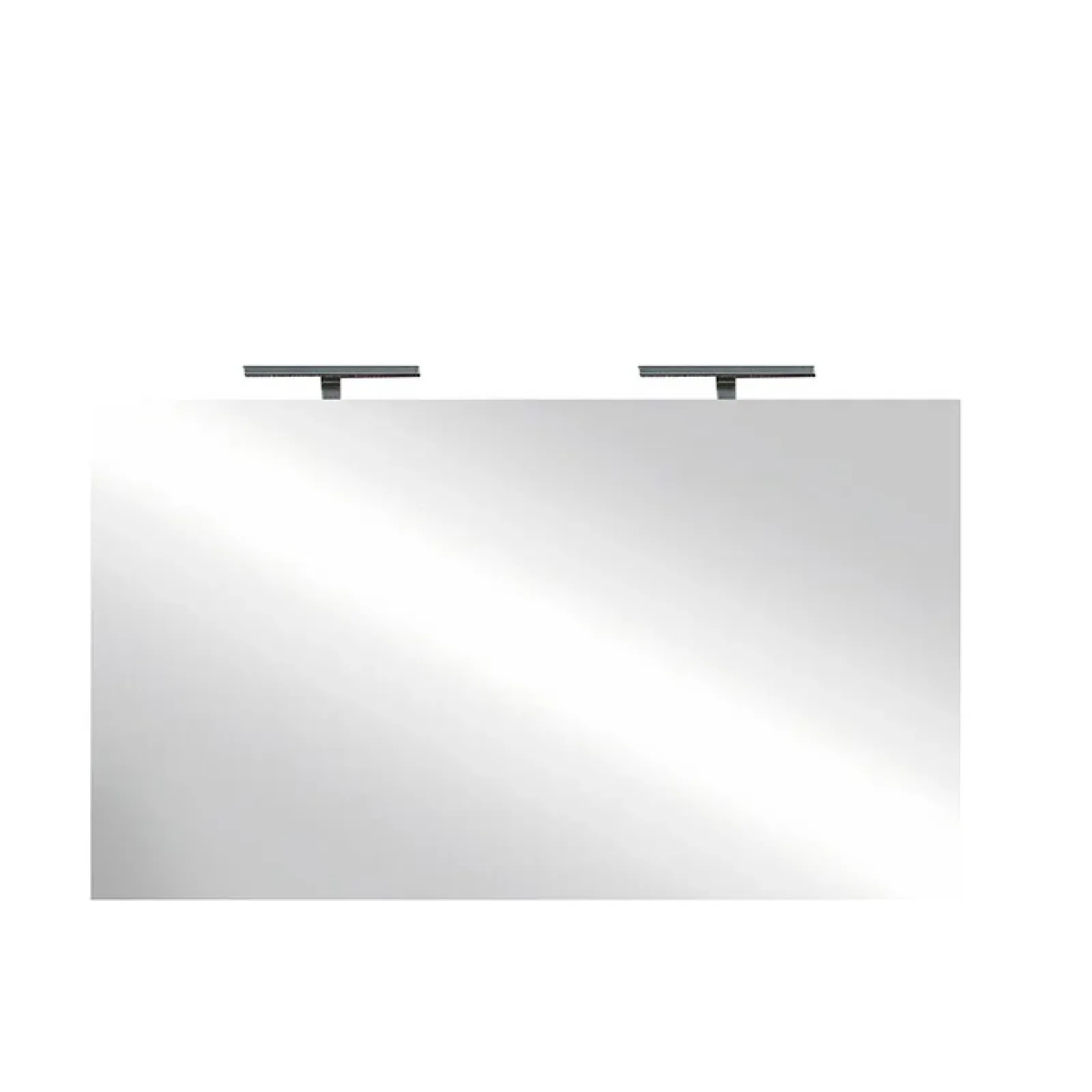Garnero Arredamenti Specchio Per Bagno|Specchi-Specchio 120x75cm moderno con due LED vetro Premier