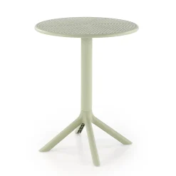 Garnero Arredamenti Tavoli Da Giardino|Tavoli Da Pranzo-Tavolino da giardino rotondo polipropilene 60cm Ondina Verde Menta