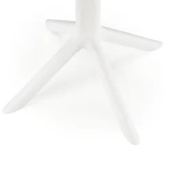 Garnero Arredamenti Tavoli Da Giardino|Tavoli Da Pranzo-Tavolino da giardino rotondo polipropilene 60cm Ondina Bianco