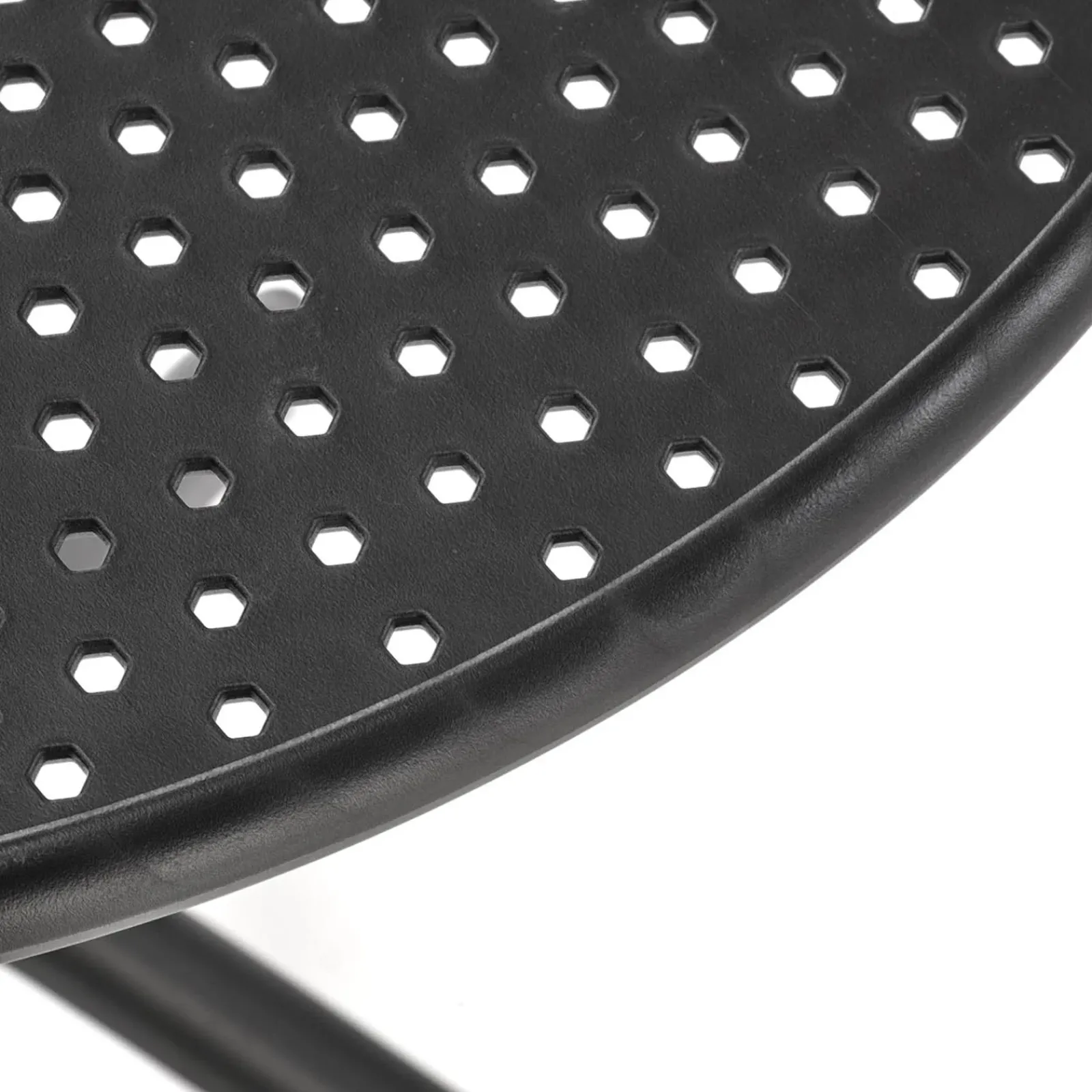 Garnero Arredamenti Tavoli Da Giardino|Tavoli Da Pranzo-Tavolino da giardino rotondo polipropilene 60cm Ondina Nero