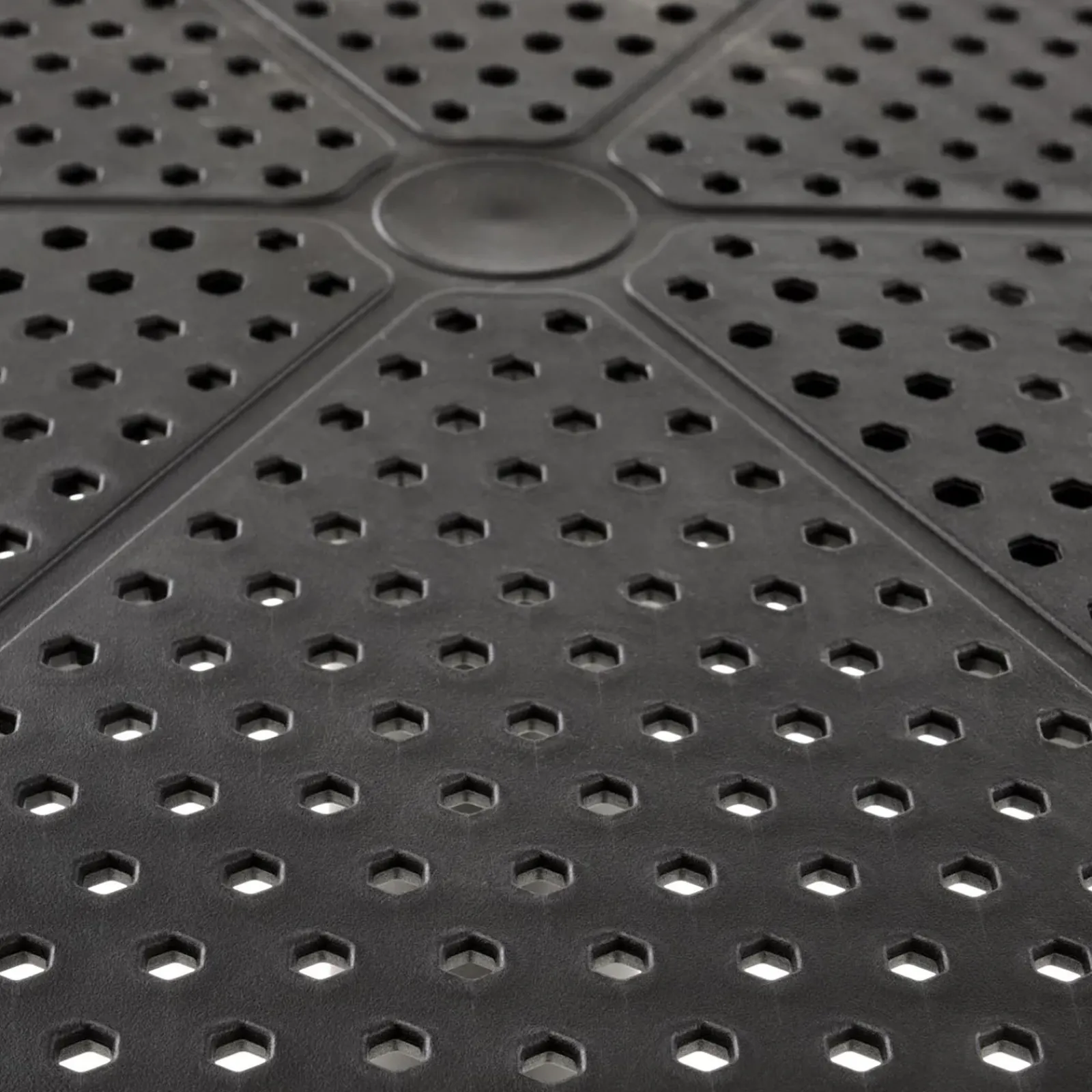 Garnero Arredamenti Tavoli Da Giardino|Tavoli Da Pranzo-Tavolino da giardino rotondo polipropilene 60cm Ondina Nero