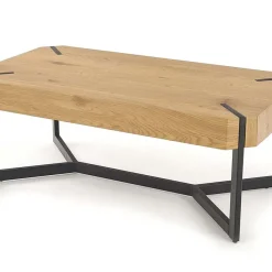 Garnero Arredamenti Tavolini Moderni|Tavolini Moderni-Tavolino da salotto design 110x60cm rovere dorato nero Murray