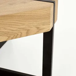 Garnero Arredamenti Tavolini Moderni|Tavolini Moderni-Tavolino da salotto design 110x60cm rovere dorato nero Murray