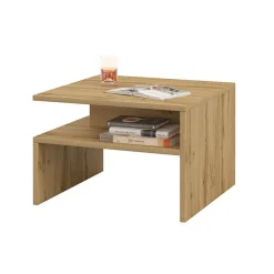 Garnero Arredamenti Tavolini Moderni|Tavolini Moderni-Tavolino da salotto design 66x45cm rovere chiaro Maserati