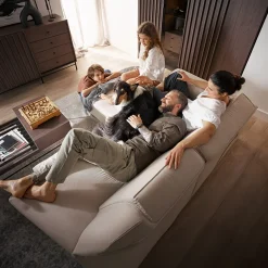 Garnero Arredamenti Tavolini Moderni|Tavolini Moderni-Tavolino da salotto doppio cassetti 134x40cm wengè Blackwood