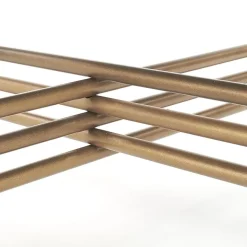 Garnero Arredamenti Tavolini Moderni|Tavolini Moderni-Tavolino da salotto in vetro rotondo 80x80cm nero oro Flam