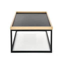 Garnero Arredamenti Tavolini Moderni|Tavolini Moderni-Tavolino da salotto industrial 100x60cm rovere nero Tammy