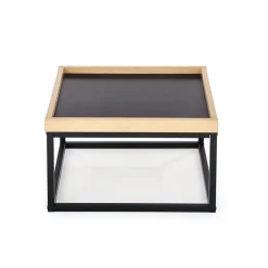 Garnero Arredamenti Tavolini Moderni|Tavolini Moderni-Tavolino da salotto quadrato 53x30cm rovere nero Algeria