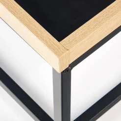 Garnero Arredamenti Tavolini Moderni|Tavolini Moderni-Tavolino da salotto quadrato 53x30cm rovere nero Algeria