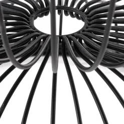 Garnero Arredamenti Tavolini Moderni|Tavolini Moderni-Tavolino da salotto rotondo 50x40cm in vetro marmo bianco nero Chiquita