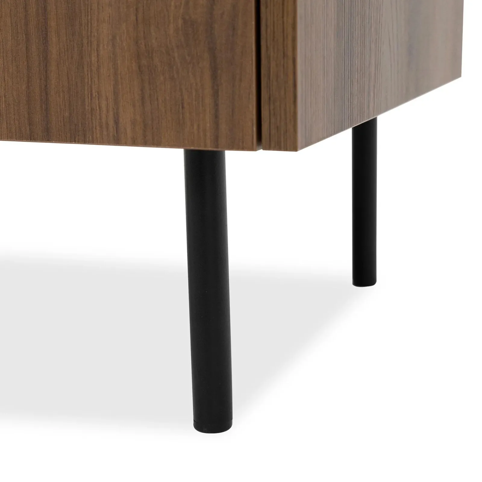 Garnero Arredamenti Tavolini Moderni|Tavolini Moderni-Tavolino da salotto 97x60 cm 2 vani a giorno piano effetto marmo nero noce Caliva