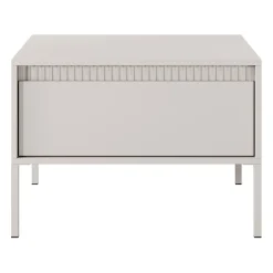 Garnero Arredamenti Tavolini Moderni|Tavolini Moderni-Tavolino da salotto 68x49cm 1 cassetto cannettato Ciar Beige