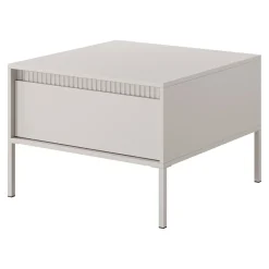 Garnero Arredamenti Tavolini Moderni|Tavolini Moderni-Tavolino da salotto 68x49cm 1 cassetto cannettato Ciar Beige