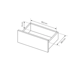 Garnero Arredamenti Tavolini Moderni|Tavolini Moderni-Tavolino da salotto 68x49cm 1 cassetto cannettato Ciar Nero Opaco
