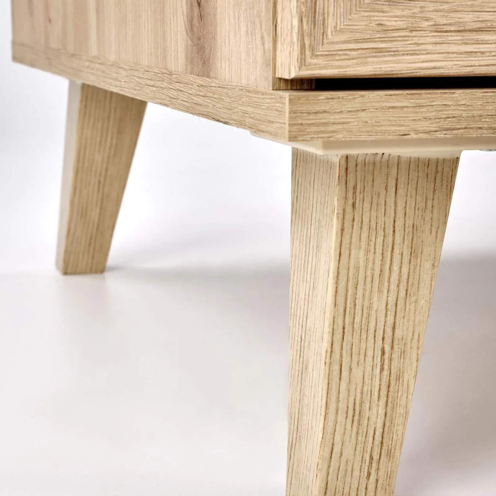 Garnero Arredamenti Tavolini Moderni|Tavolini Moderni-Tavolino da salotto 120x41cm 1 cassetto 1 vano a giorno moderno rovere Sombra