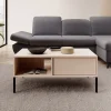 Garnero Arredamenti Tavolini Moderni|Tavolini Moderni-Tavolino da salotto 97x60cm con cassetto beige Melly