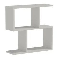 Garnero Arredamenti Tavolini Moderni|Tavolini Moderni-Tavolino da salotto 60x60cm con libreria design Priocca Bianco Opaco