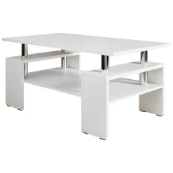 Garnero Arredamenti Tavolini Moderni|Tavolini Moderni-Tavolino da salotto 110x60cm design moderno bianco Thalena Bianco Opaco