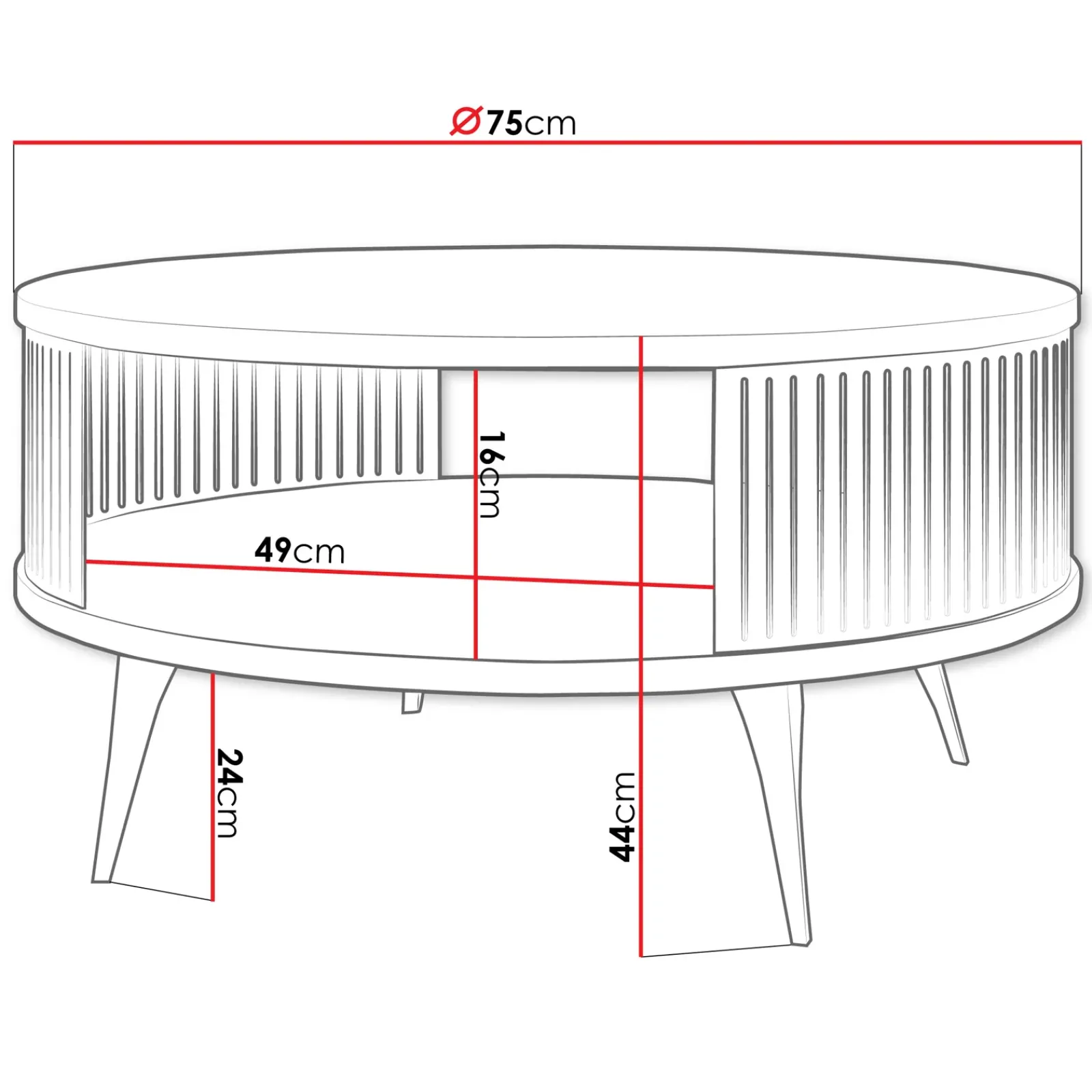 Garnero Arredamenti Tavolini Moderni|Tavolini Moderni-Tavolino da salotto 75x75cm design moderno nero Valeris Nero Opaco