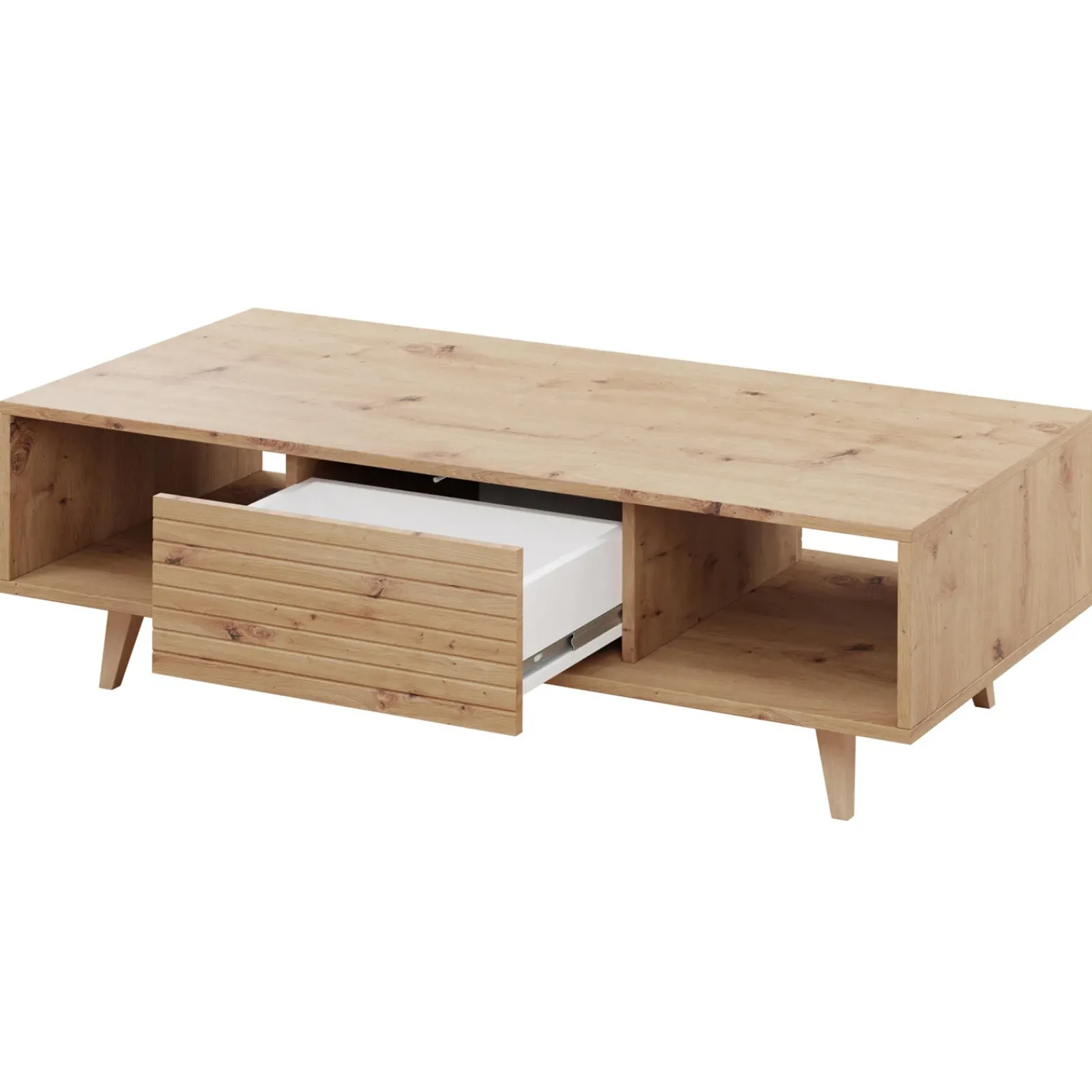 Garnero Arredamenti Tavolini Classici|Tavolini Classici-Tavolino da salotto 120x60cm design cannettato rovere Branch