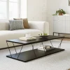 Garnero Arredamenti Tavolini Moderni|Tavolini Moderni-Tavolino da salotto 120x50cm industrial antracite Taleggio