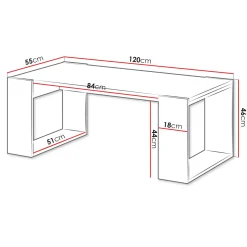 Garnero Arredamenti Tavolini Moderni|Tavolini Moderni-Tavolino da salotto 120x55cm moderno rovere antracite Tampere