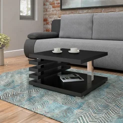 Garnero Arredamenti Tavolini Moderni|Tavolini Moderni-Tavolino da salotto 60x60cm moderno Zaphira Nero Opaco