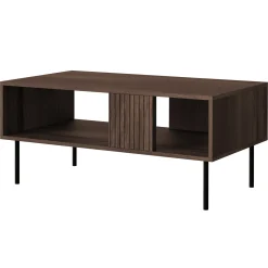 Garnero Arredamenti Tavolini Moderni|Tavolini Moderni-Tavolino da salotto 100x46cm noce cannettato Gabiot