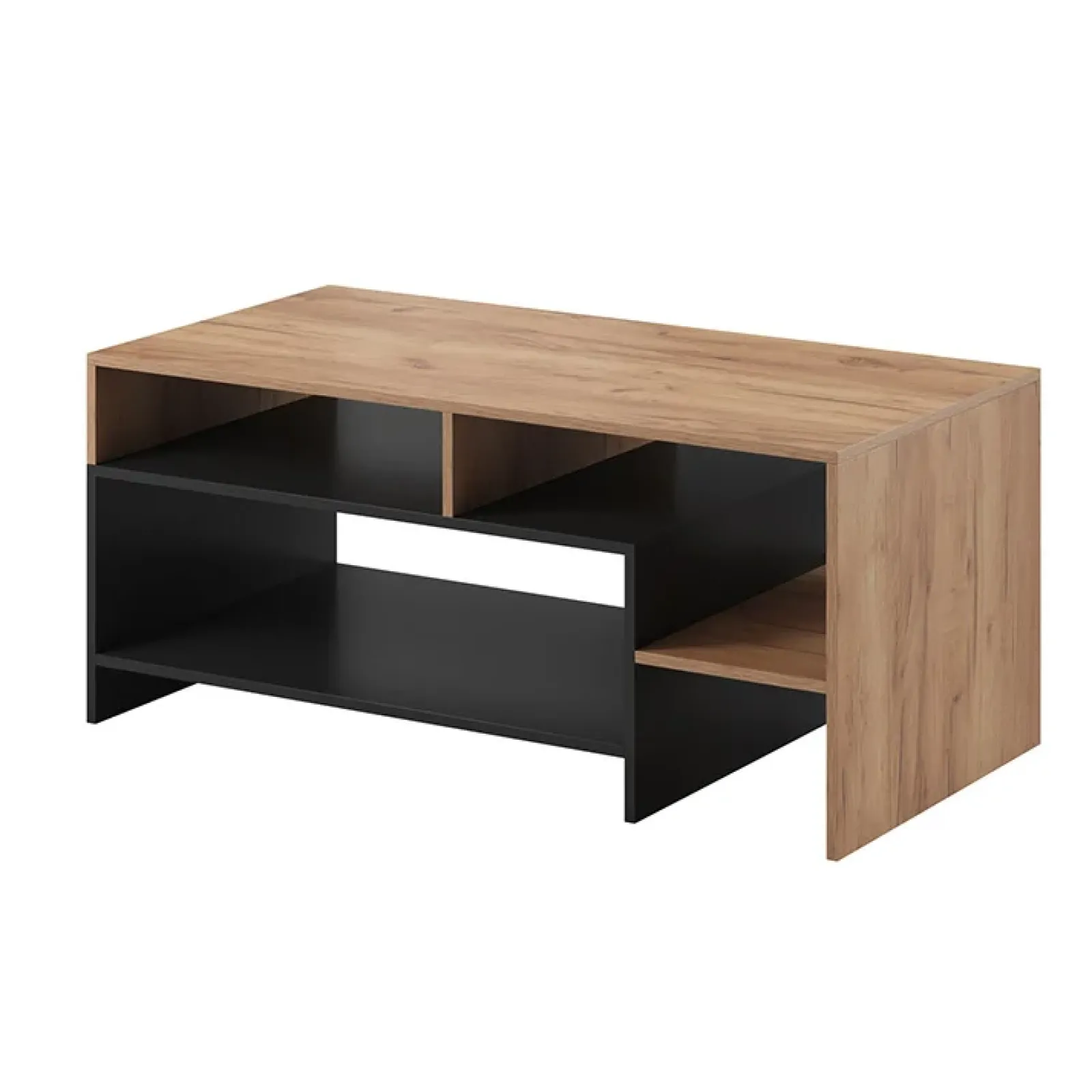 Garnero Arredamenti Tavolini Moderni|Tavolini Moderni-Tavolino da salotto 120x60cm rovere antracite Blob Rovere - Antracite