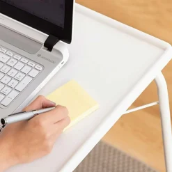 Garnero Arredamenti Accessori Ufficio-Tavolino pieghevole multiposizione 53x70cm metallo bianco Giga