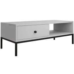 Garnero Arredamenti Tavolini Moderni|Tavolini Moderni-Tavolino salotto 90x50cm design moderno Pollon Grigio