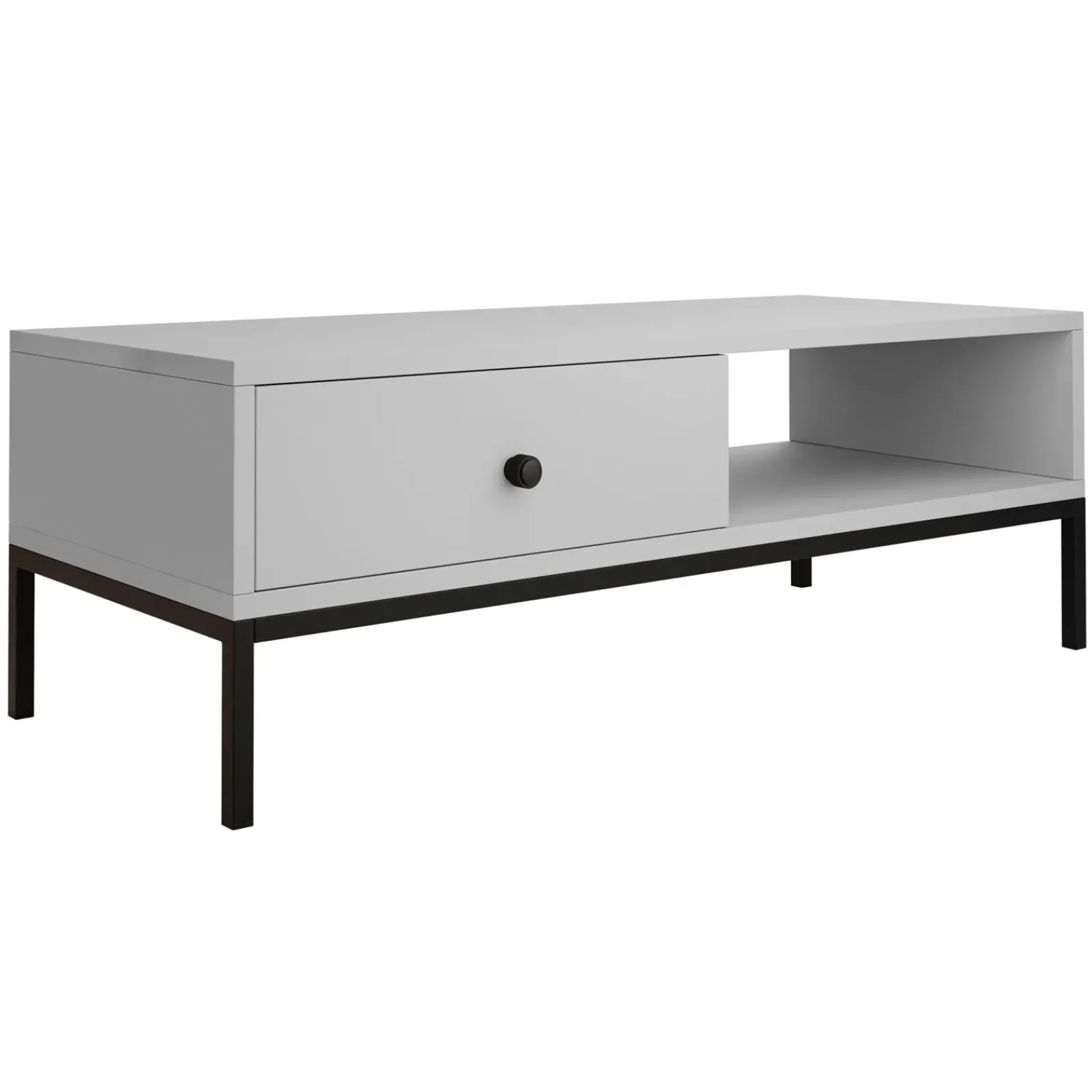 Garnero Arredamenti Tavolini Moderni|Tavolini Moderni-Tavolino salotto 90x50cm design moderno Pollon Grigio