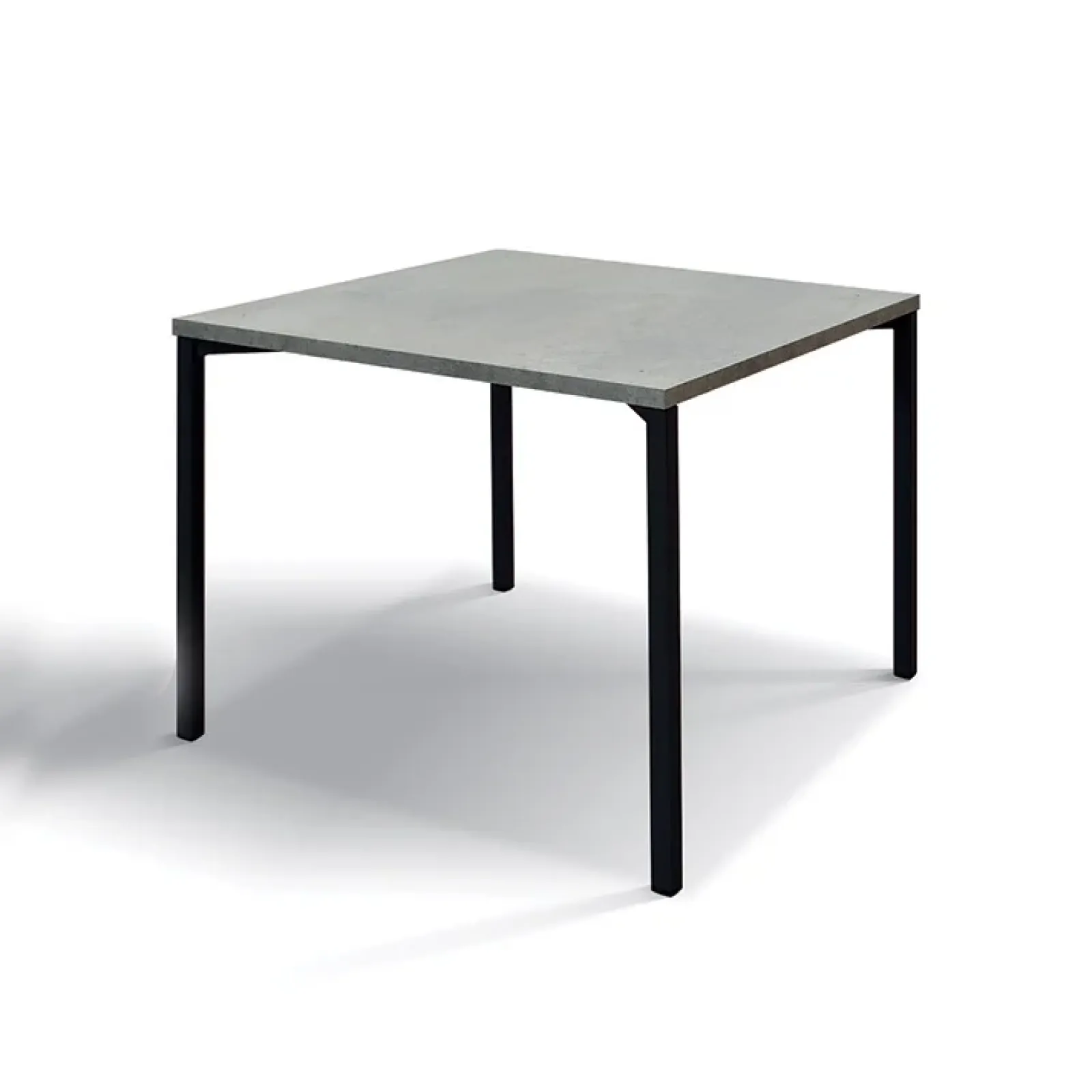 Garnero Arredamenti Tavolini Classici|Tavolini Classici-Tavolino 55x55 cm da salotto grigio metallo Blade Cemento