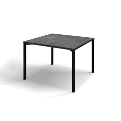 Garnero Arredamenti Tavolini Classici|Tavolini Classici-Tavolino 55x55 cm da salotto acciaio ossidato metallo Eral