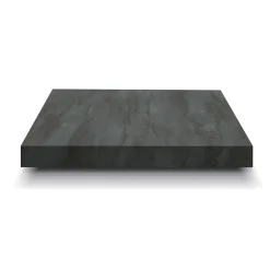 Garnero Arredamenti Tavolini Classici|Tavolini Classici-Tavolino 55x55 cm da salotto acciaio ossidato metallo Eral