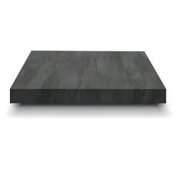 Garnero Arredamenti Tavoli Da Pranzo|Tavoli Allungabili-Tavolo 90/180 cm allungabile acciaio metallo Alanda Ossido