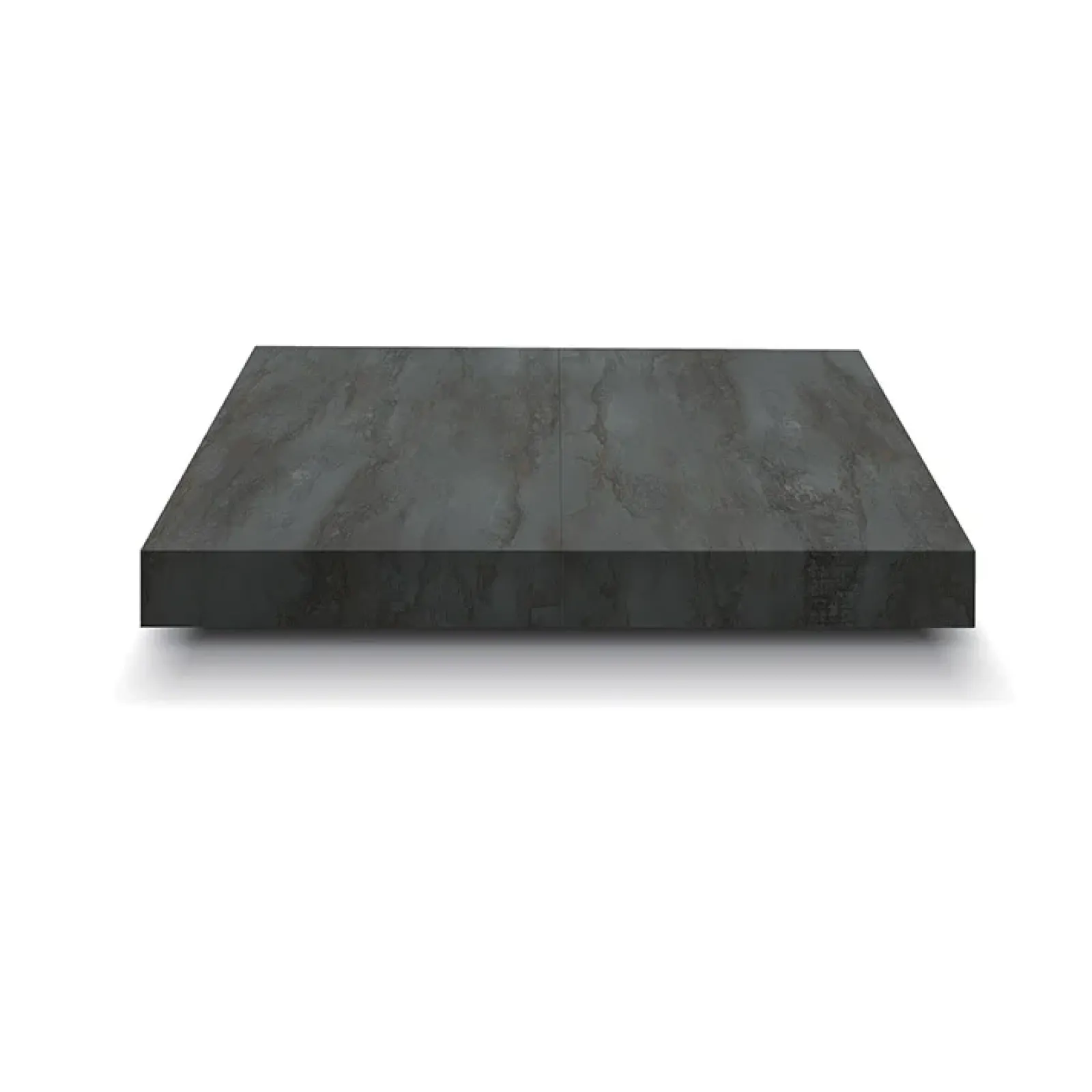 Garnero Arredamenti Tavoli Da Pranzo|Tavoli Allungabili-Tavolo 120/170 cm allungabile acciaio metallo Alanda Ossido