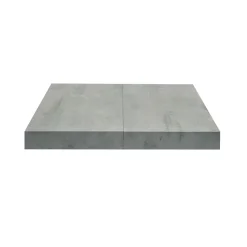 Garnero Arredamenti Tavoli Da Pranzo|Tavoli Allungabili-Tavolo 160/240 cm allungabile grigio metallo Otab Cemento