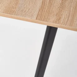 Garnero Arredamenti Tavoli Da Pranzo|Tavoli Allungabili-Tavolo allungabile 120/160 cm moderno rovere sonoma grigio nero Odran