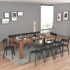 Garnero Arredamenti Tavoli In Legno|Tavoli Da Pranzo-Tavolo allungabile 120-200 cm rovere Block