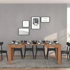 Garnero Arredamenti Tavoli In Legno|Tavoli Da Pranzo-Tavolo allungabile 120-200 cm rovere Block