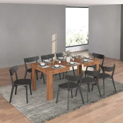 Garnero Arredamenti Tavoli In Legno|Tavoli Da Pranzo-Tavolo allungabile 120-200 cm rovere Block