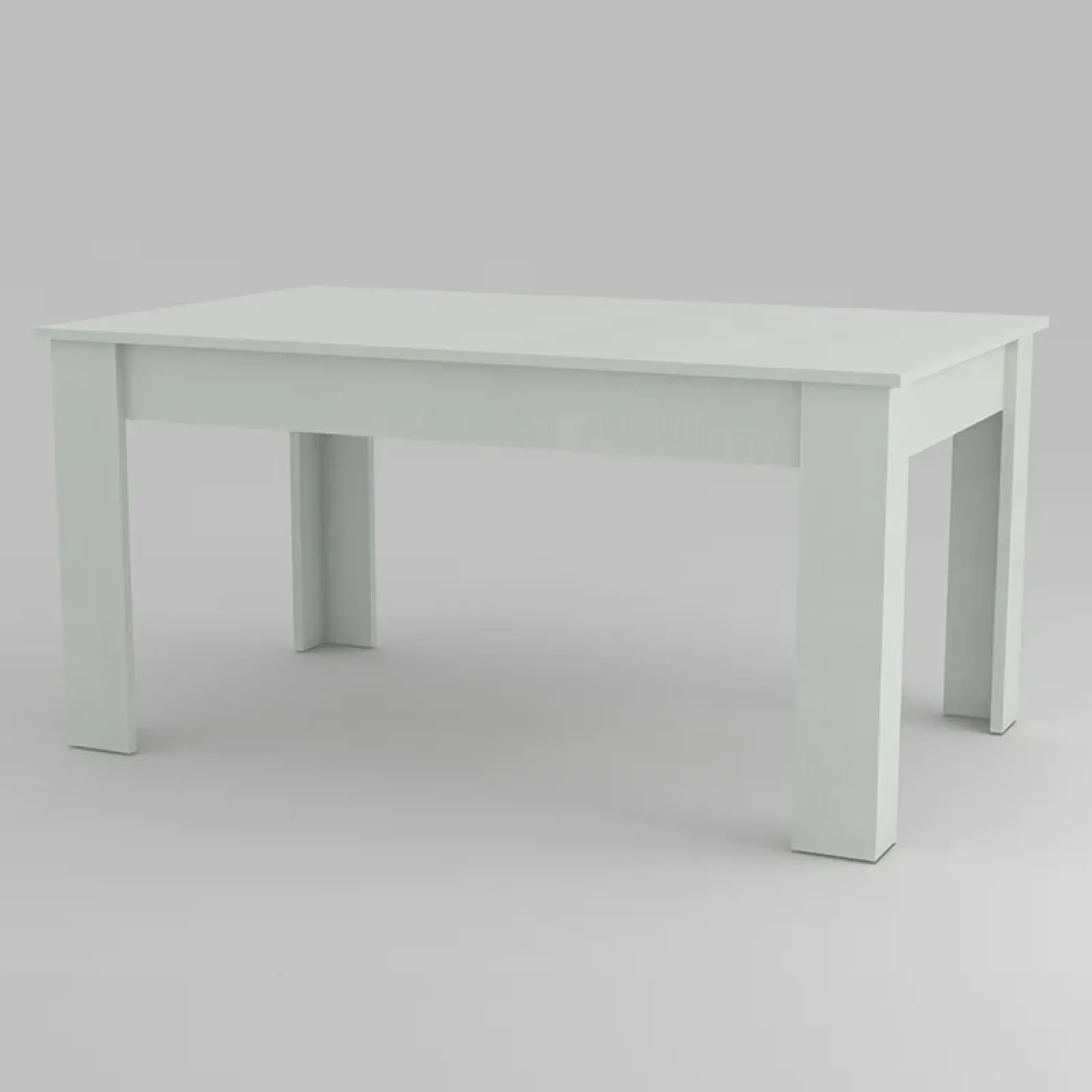 Garnero Arredamenti Tavoli Da Pranzo|Tavoli Allungabili-Tavolo allungabile 160-210cm Zenzero Bianco Opaco