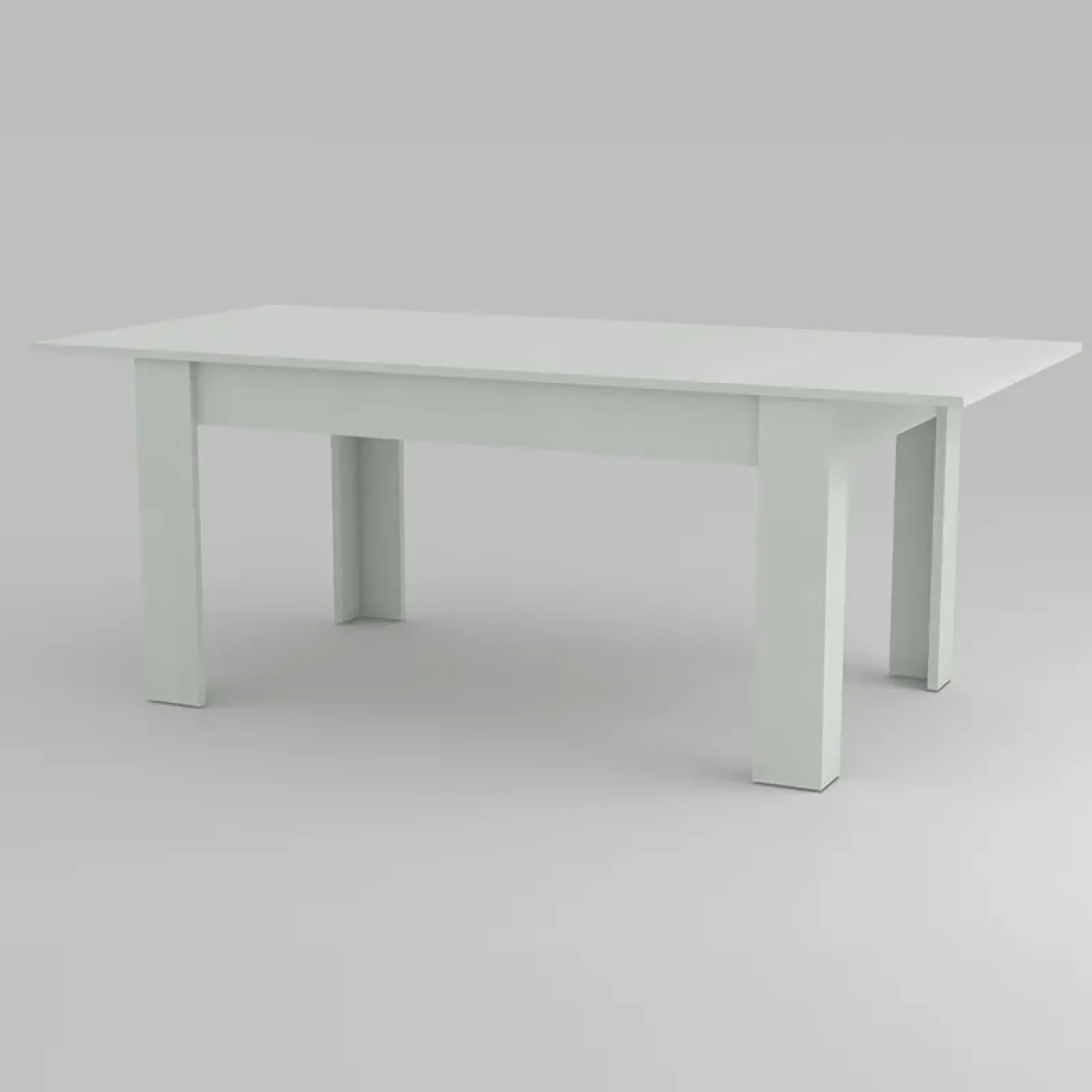 Garnero Arredamenti Tavoli Da Pranzo|Tavoli Allungabili-Tavolo allungabile 160-210cm Zenzero Bianco Opaco