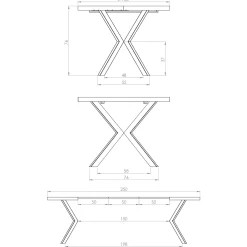 Garnero Arredamenti Tavoli Da Pranzo|Tavoli Allungabili-Tavolo allungabile 100/250cm da pranzo rovere dorato nero Agri
