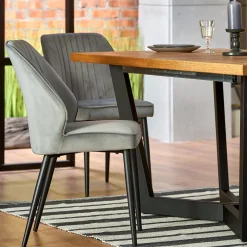 Garnero Arredamenti Tavoli Da Pranzo|Tavoli Allungabili-Tavolo allungabile 160/250cm design moderno rovere rustico nero Ridge Rovere Rustico - Nero