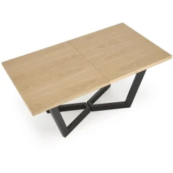 Garnero Arredamenti Tavoli Da Pranzo|Tavoli Allungabili-Tavolo allungabile 160/250cm industrial nero rovere Ridge Rovere - Nero