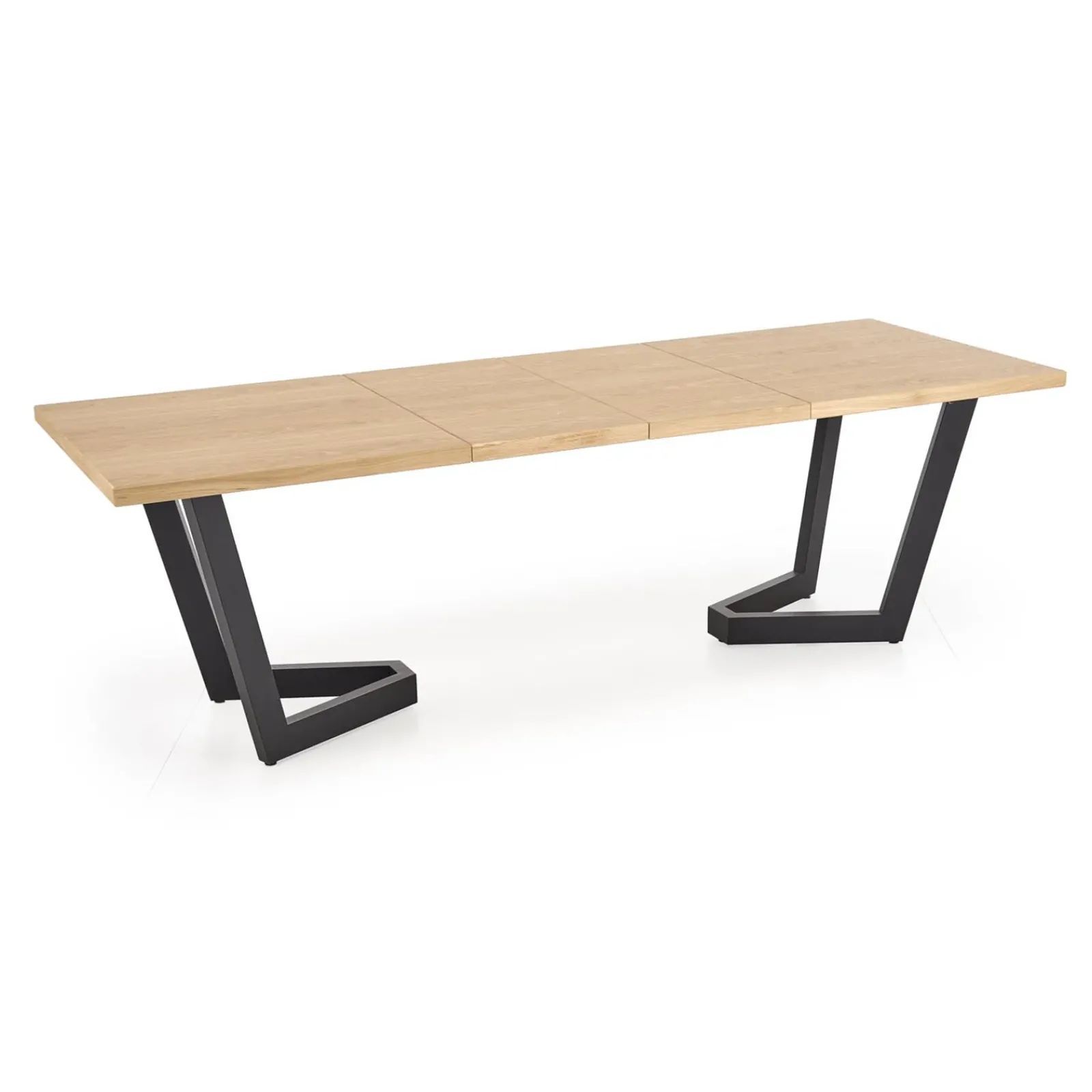 Garnero Arredamenti Tavoli Da Pranzo|Tavoli Allungabili-Tavolo allungabile 160/250cm industrial nero rovere Ridge Rovere - Nero