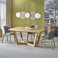 Garnero Arredamenti Tavoli Da Pranzo|Tavoli Allungabili-Tavolo allungabile 160/250cm industrial Ridge Rovere