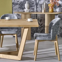 Garnero Arredamenti Tavoli Da Pranzo|Tavoli Allungabili-Tavolo allungabile 160/250cm industrial Ridge Rovere